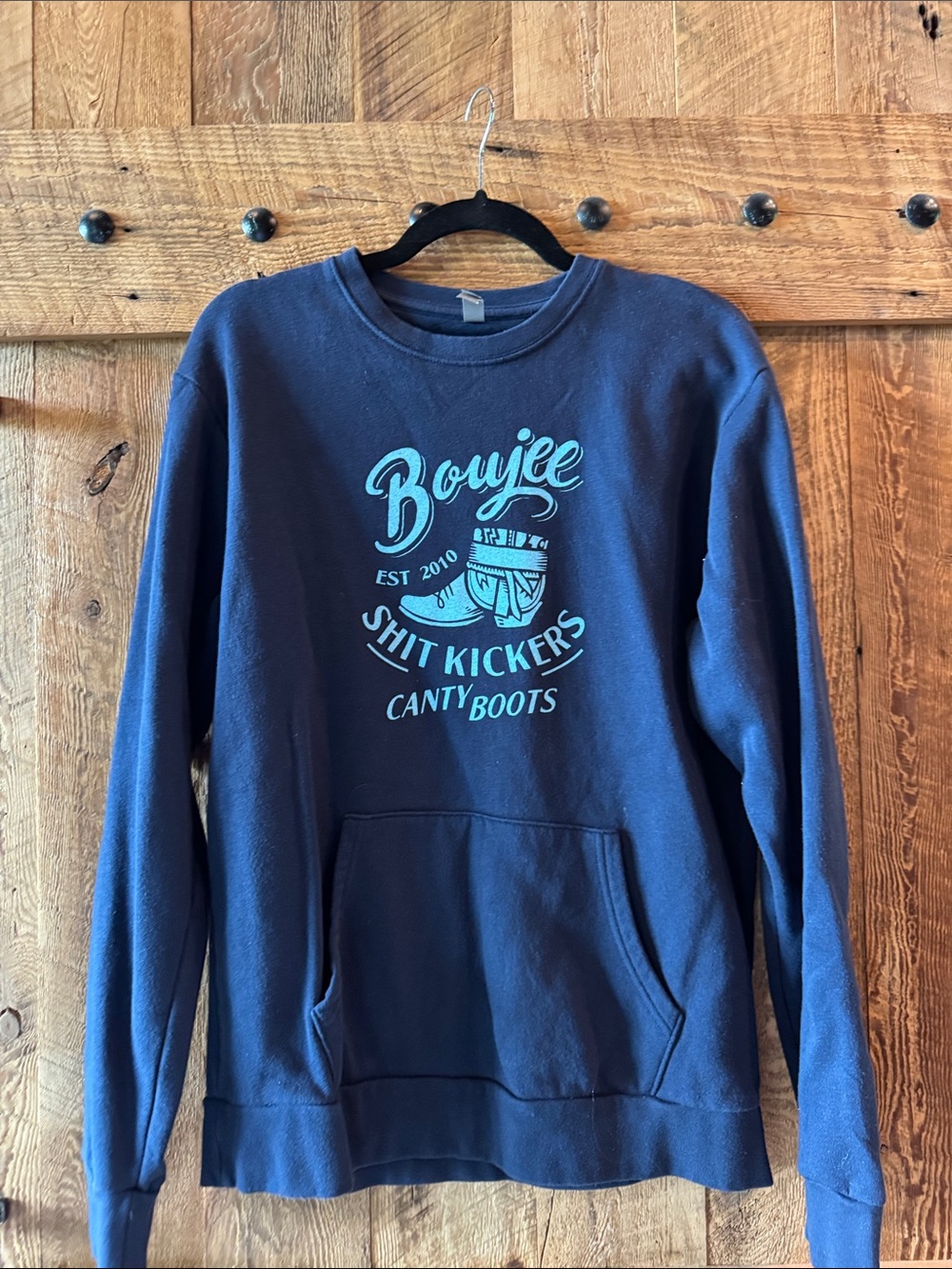 Next Level Apparel Navy Blue Crewneck T‑Shirt